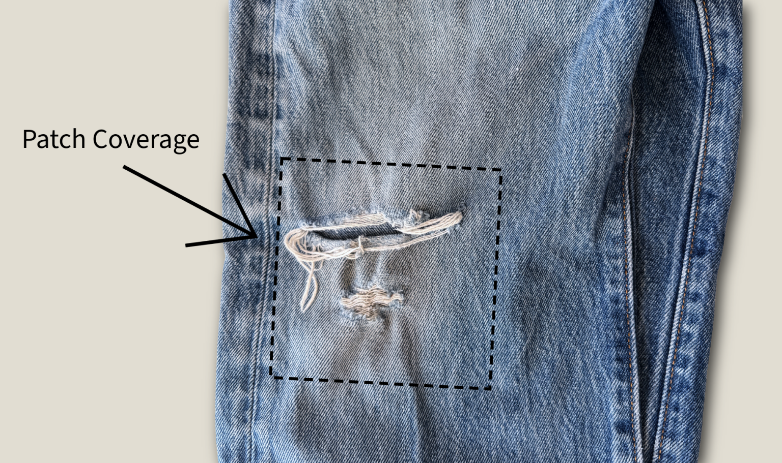 Defaced Patch How to Mend Your Jeans: Visible and Invisible Patching - WeAllSew