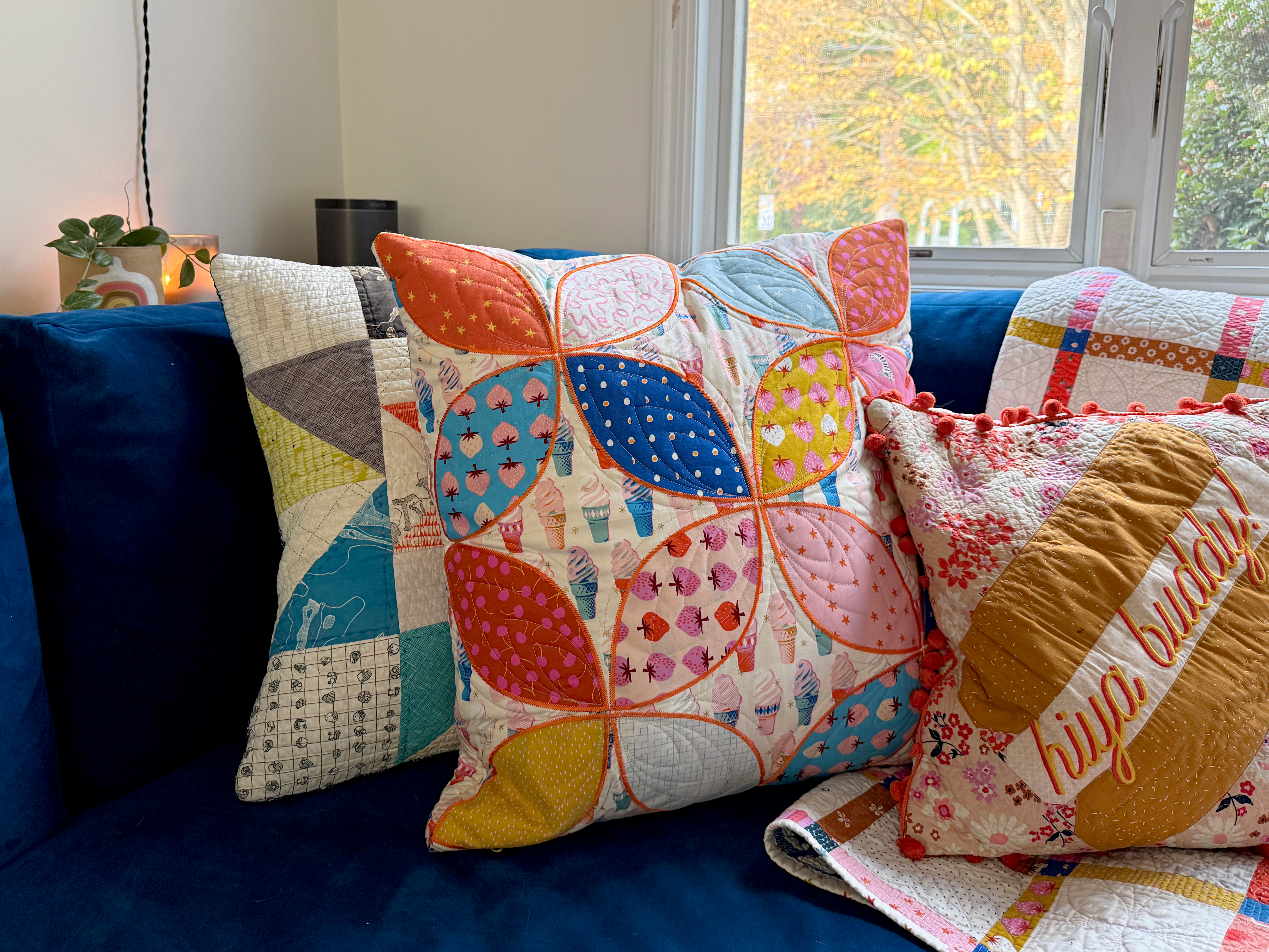 Cutwork and Applique_Final Pillow