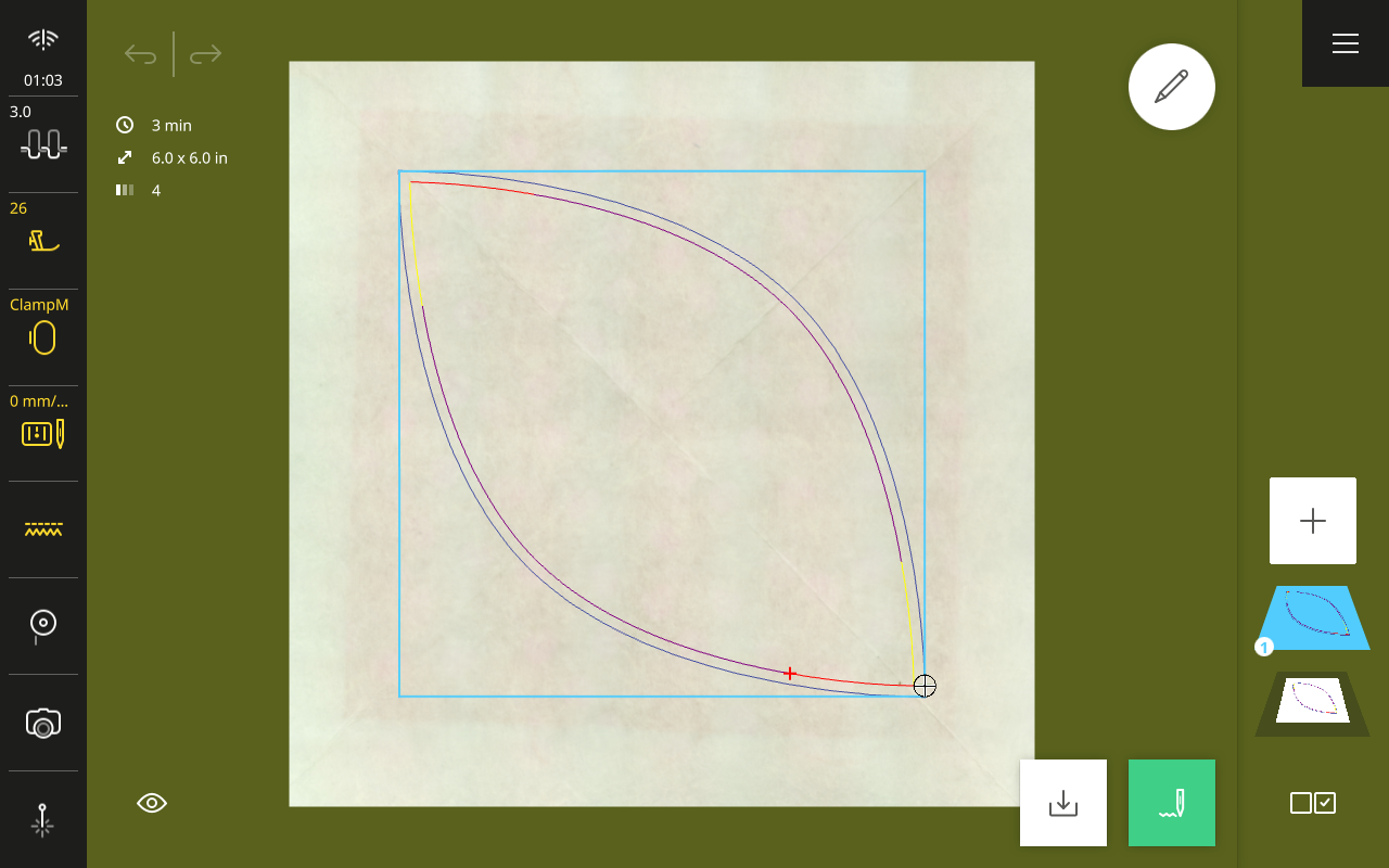 fit design to applique fabric