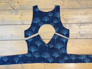 fabric laid out