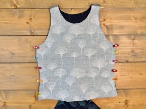 flip the front over onto the back bodice
