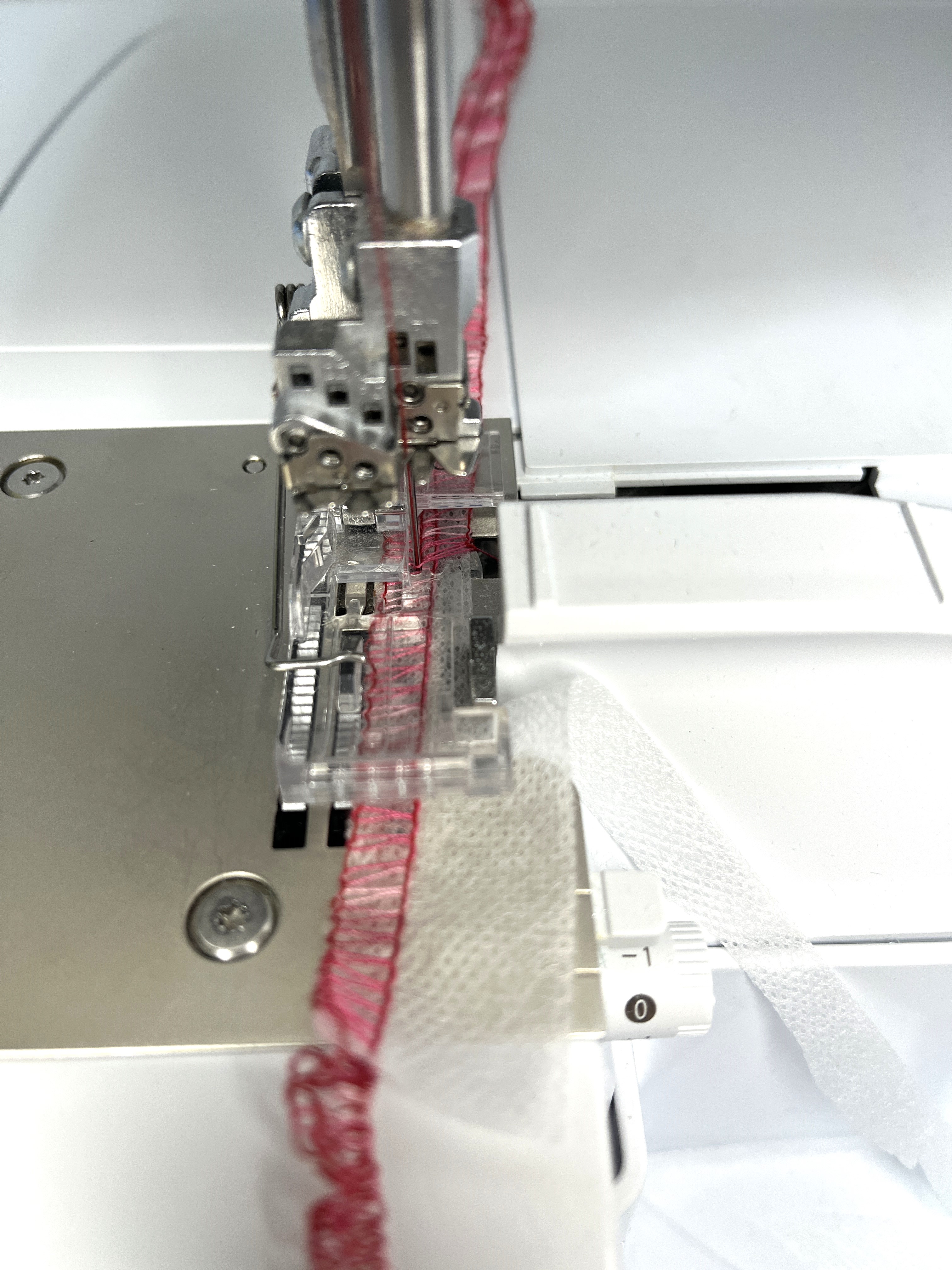 Stitching on stabilizer