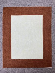 Brown and green fabric