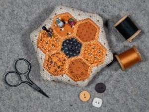 final hexagon pincushion
