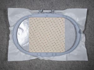 stitch the outer hexagon shape.