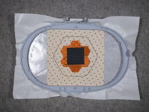 glue the center square in place. 