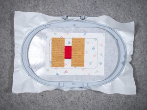 glue the 1½” x 3 ½” rectangles in place