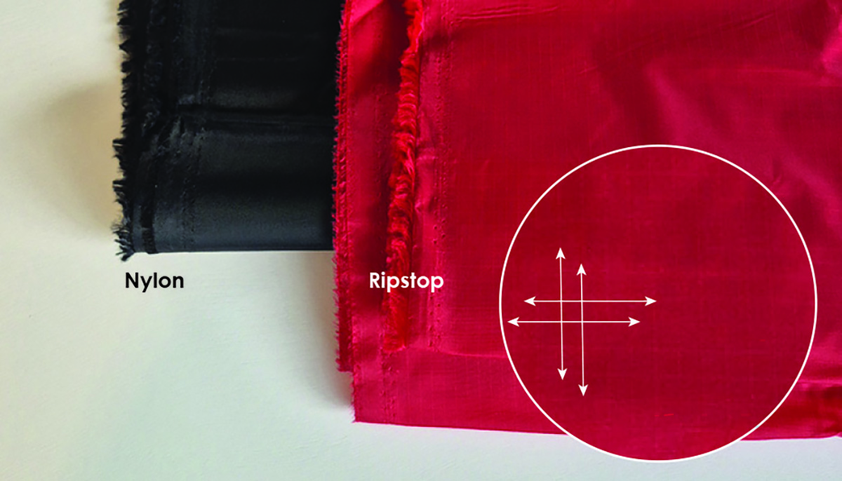 Example of Nylon vs. Ripstop