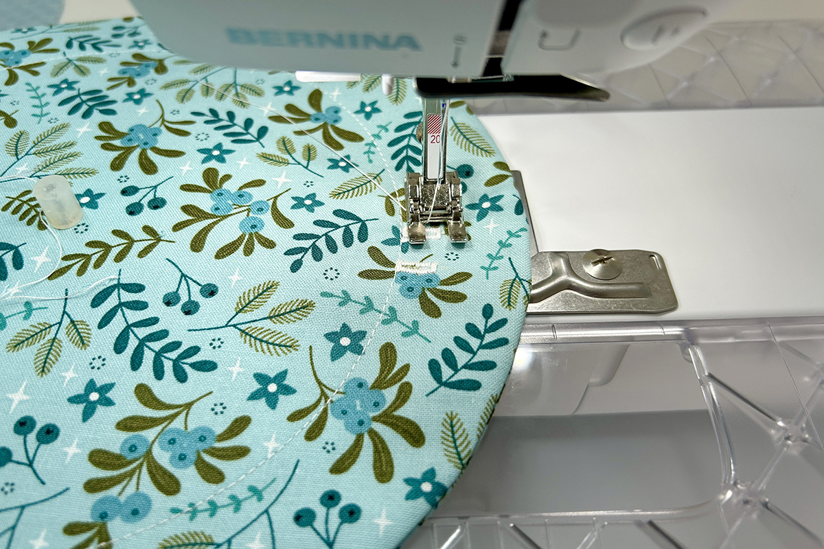 sewing near the top of the buttonholes